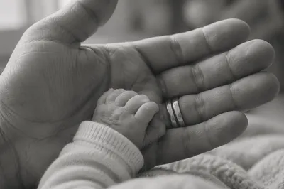 Fearfully Wonderfully Made Baby Hand Background