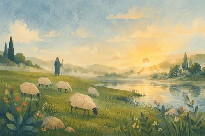 Psalm 23 Green Pastures Still Waters