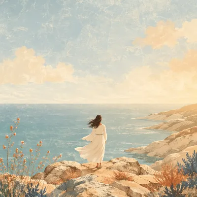 Be Still Coastal Prayer Background
