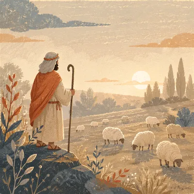 Still Meadow Shepherd Psalm 46 Background