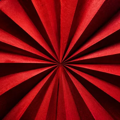 Bold Red Fanburst Folded Background