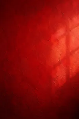 Bold Red Textured Plaster Wall
