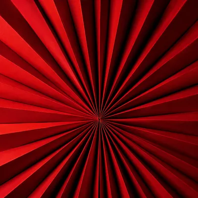 Bold Red Fanburst Abstract Background