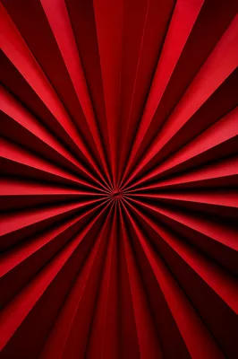 Bold Red Radial Folded Background