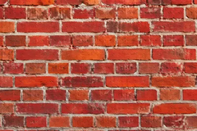 Bold Vibrant Red Brick Wall Background