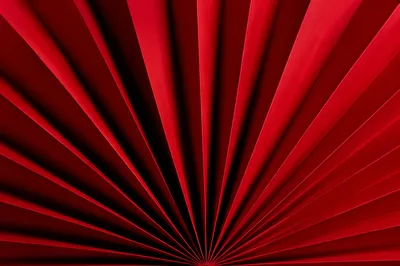 Bold Red Fanburst Abstract Background