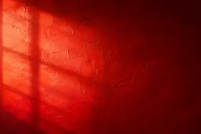 Bold Red Plaster Wall Background