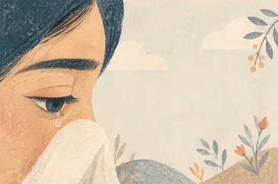 Hopeful Tear Wiped Away Background