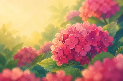 Hopeful Sunrise Blossoms Quote Background