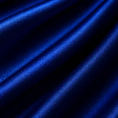 Deep Royal Blue Satin Fabric Background