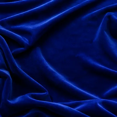 Luxury Royal Blue Velvet Draped Background