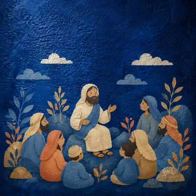 Deep Royal Blue Textured Background