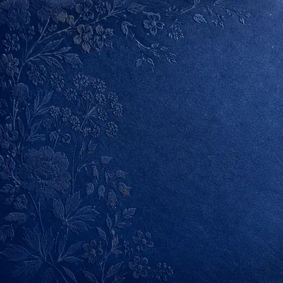 Royal Blue Botanical Paper Background