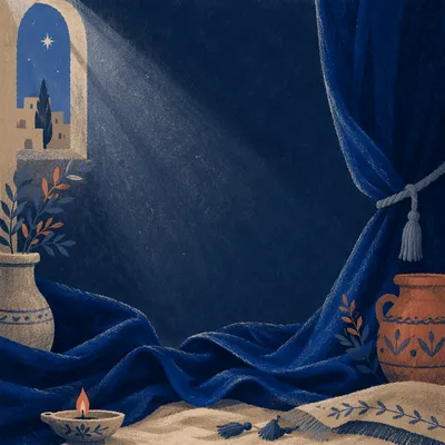 Deep Royal Blue Velvet Background