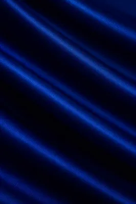 Deep Royal Blue Satin Fabric Background