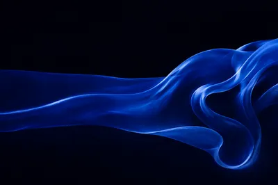 Deep Royal Blue Abstract Flow Background