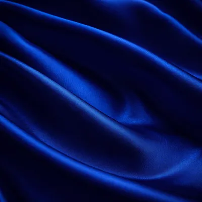 Deep Royal Blue Satin Folds