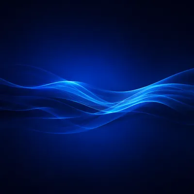 Deep Royal Blue Luminous Wave Background