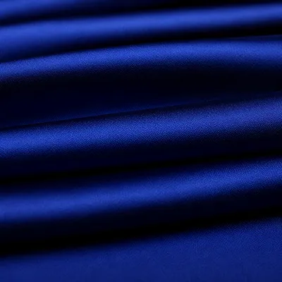 Deep Royal Blue Satin Fabric Background