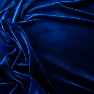 Luxury Royal Blue Velvet Draped Background
