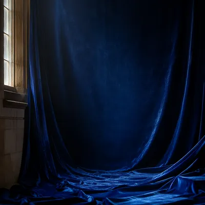 Deep Royal Blue Velvet Chapel Background