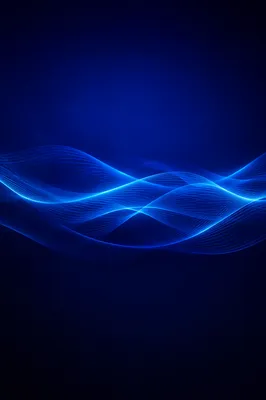 Deep Royal Blue Luminous Wave Background