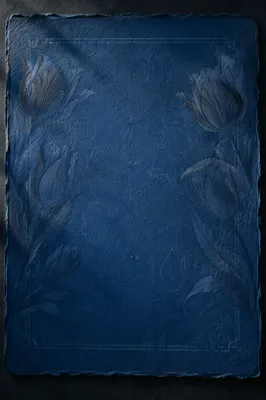 Royal Blue Botanical Paper Background