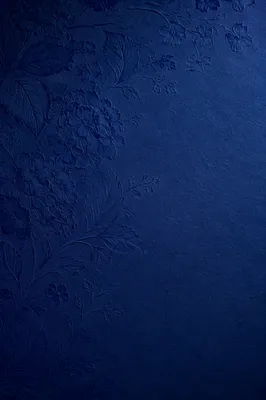 Deep Royal Blue Botanical Paper Background