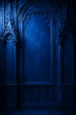 Deep Royal Blue Chapel Tracery Background