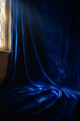Deep Royal Blue Velvet Chapel Background