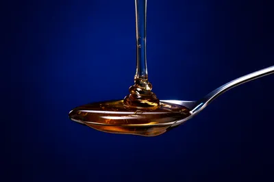 Royal Blue Syrup Spoon Background
