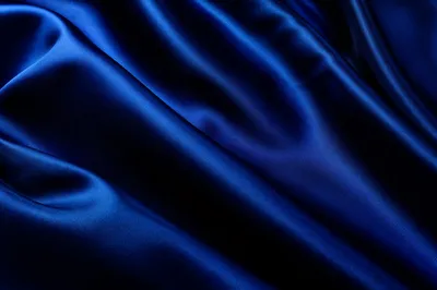 Deep Royal Blue Satin Fabric Background