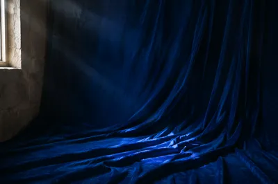Deep Royal Blue Velvet Chapel Background