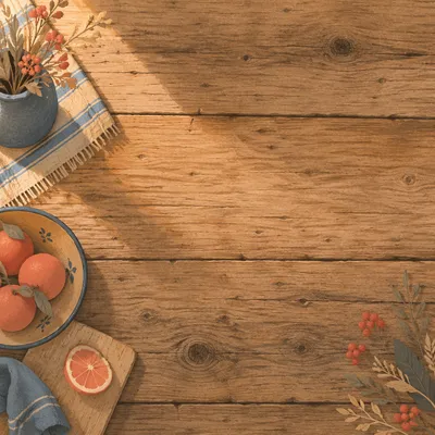 Warm Rustic Wood Grain Background Space