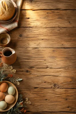 Warm Rustic Wood Grain Background Space