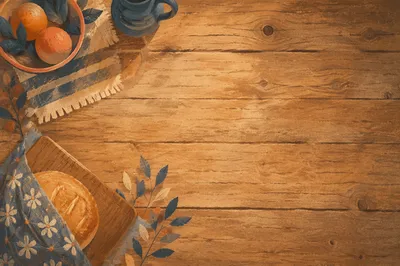 Warm Rustic Wood Grain Background Space