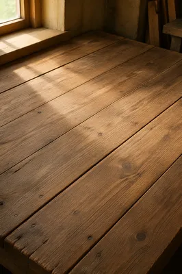 Rustic Warm Brown Wooden Plank Background