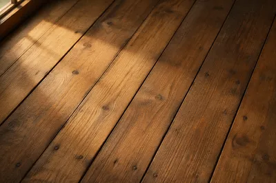 Rustic Warm Brown Wooden Plank Background