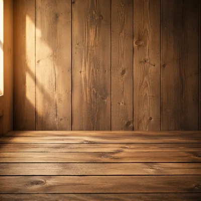 Warm Rustic Wooden Plank Background