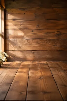 Warm Rustic Wooden Plank Background