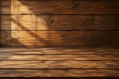 Warm Rustic Wooden Plank Background