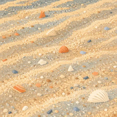 Close Up Beach Sand Grains Texture