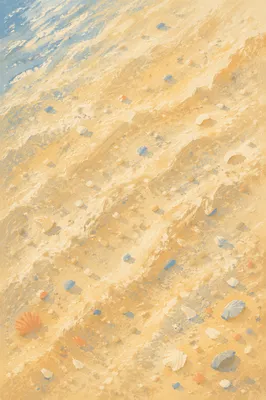Morning Shoreline Sand Texture Background