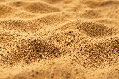 Golden Beach Sand Macro Texture Background
