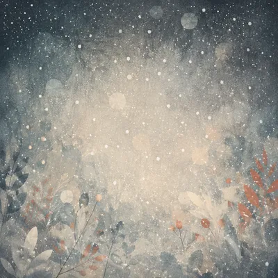 Soft Christmas Snowfall on Dark Background