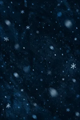 Soft Falling Snow on Dark Christmas Night