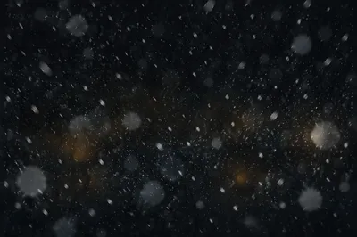 Soft Christmas Snow on Dark Background