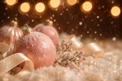 Soft Falling Snow Christmas Background