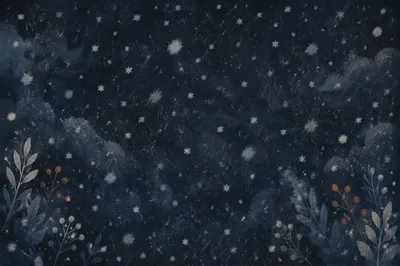 Soft Falling Snow Christmas Background