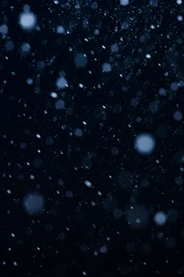 Soft Falling Snow on Dark Christmas Night